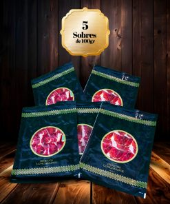 Pack Jamón raza ibérica 50% de bellota 5 sobres 100grs