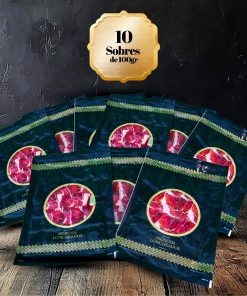 Pack de 10 sobres 100grs Jamón raza ibérica 50% de cebo